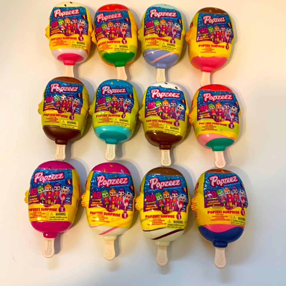 POPZEEZ SERIES 1 CHARACTER CREAMY SWEET FRIENDS DIPPED IN FUN SET OF (12) #B1-12